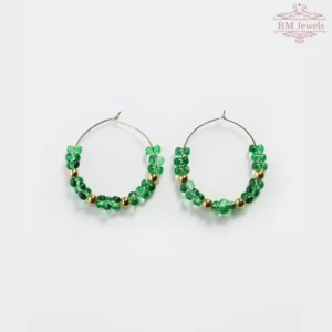 Beaded double earring