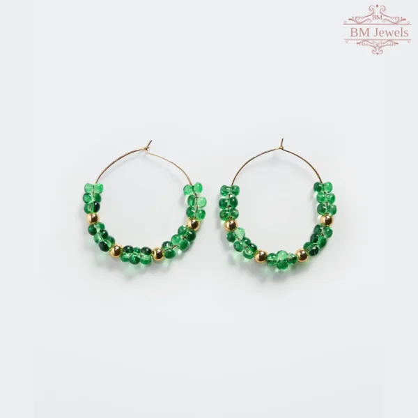 Beaded double earring