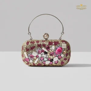 Berry Toned Crystal Fiesta Bag