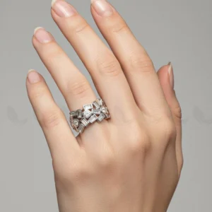 Dazzling Cut Cluster Ring