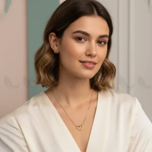 Hallow Heart Pendant Set