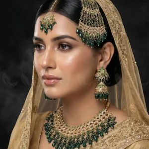 Imperial Malachite Gems Bridal Set