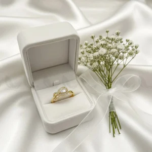 Intricate Adjustable Teardrop Ring