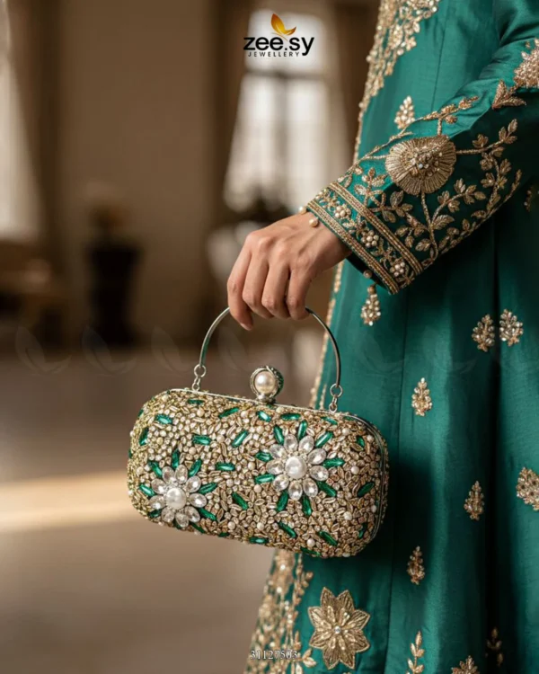 Majestic Gold Azure Evening Bag