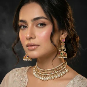 Nauratan Choker Vibrant Set