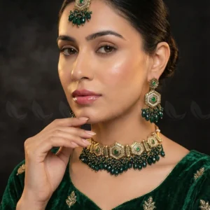 Precious Diamond CutStone Bridal Set