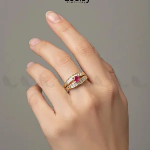 Regal Solitaire Cluster Ring