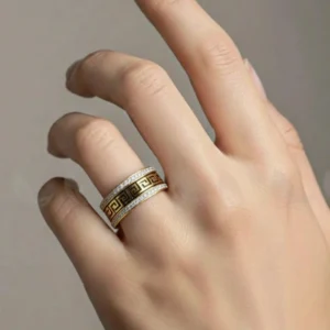 Floral Rose Cluster Ring