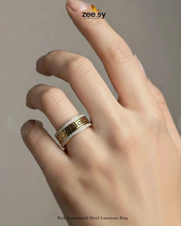 Rich Sentimental Motif Luminous Ring