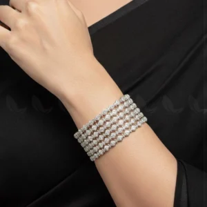Substantial Opulent Heritage Bangles - Silver