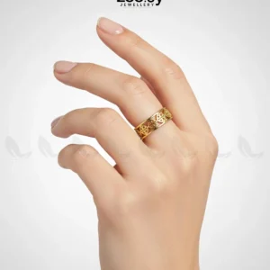 Timeless Geometric Openwork Ring