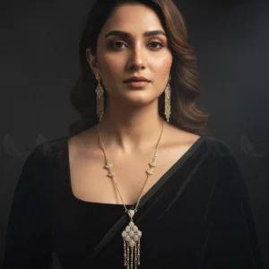 Tonel Oval Gem Wreath Necklace Set